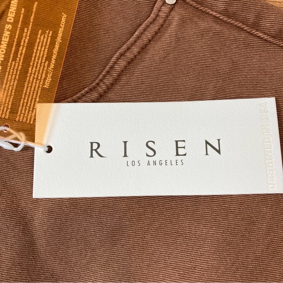 RISEN Wide Leg Jeans Espresso Brown High Rise NWT - Size 1XL (16-18) - Picture 11 of 14